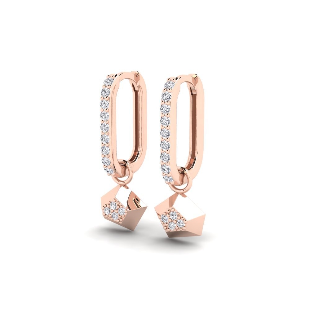14k Rose Gold Women's Earring Majoraxis