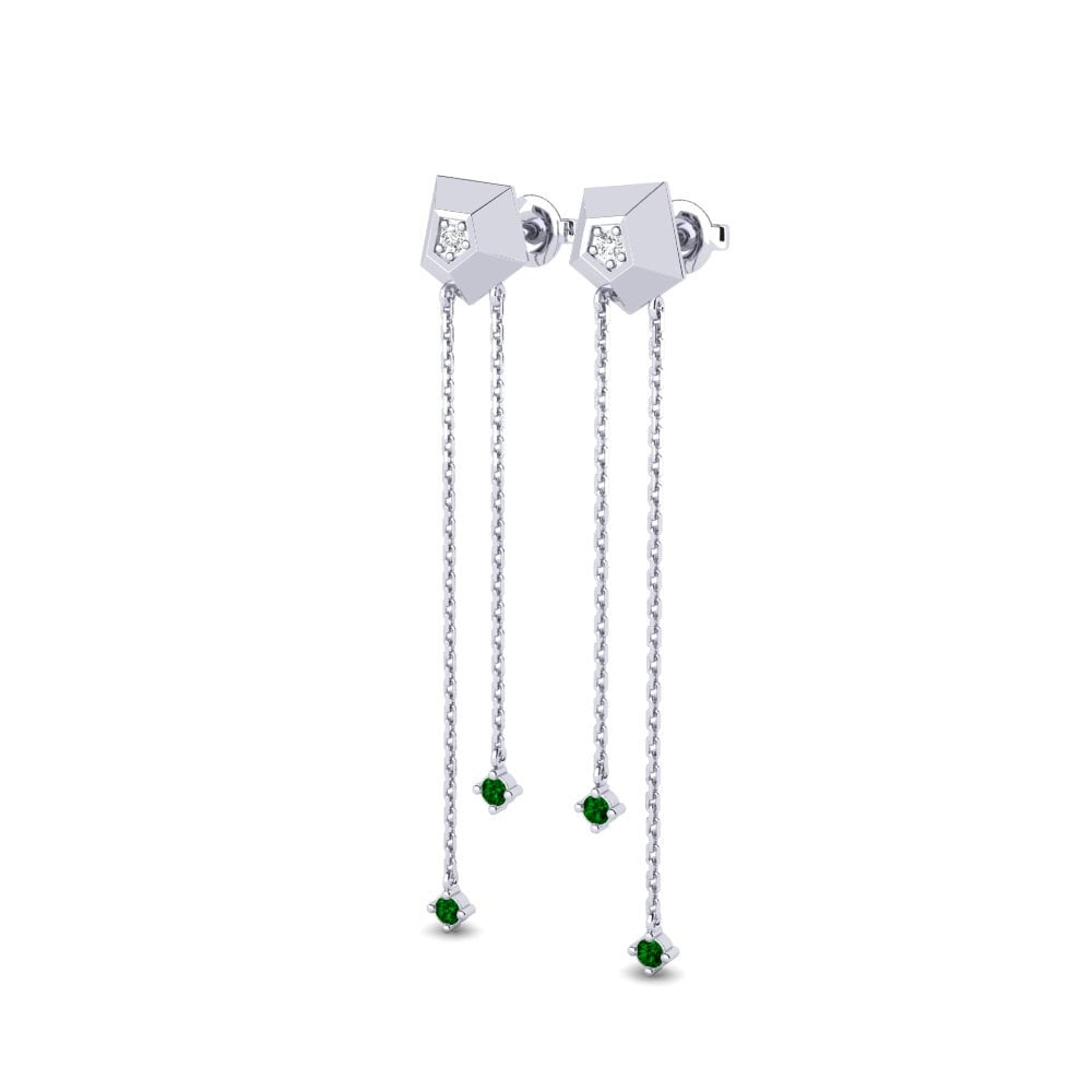 Paladio Circonita Verde Pendiente de mujer Messiere