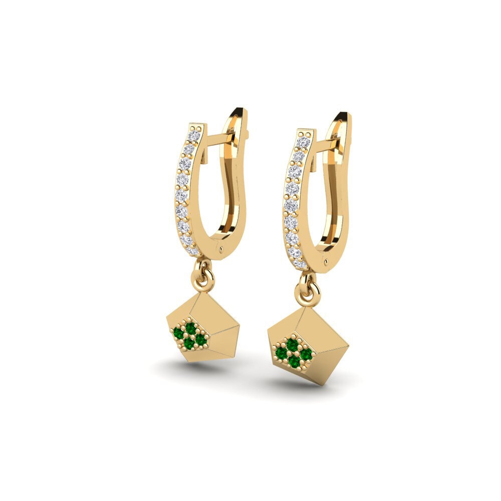 emerald-zirconia Women's ต่างหู Meteorid