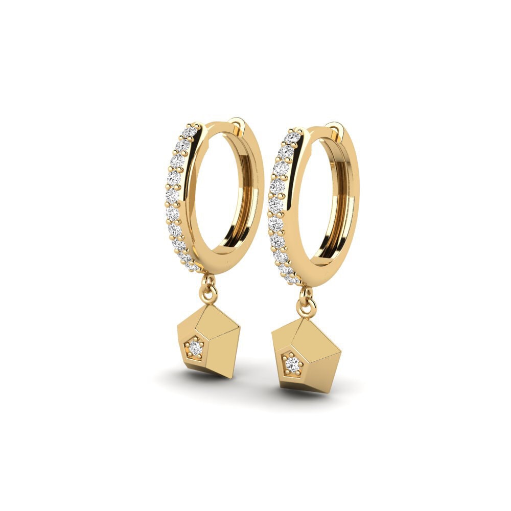 Moissanite Brincos Feminino Meteorite