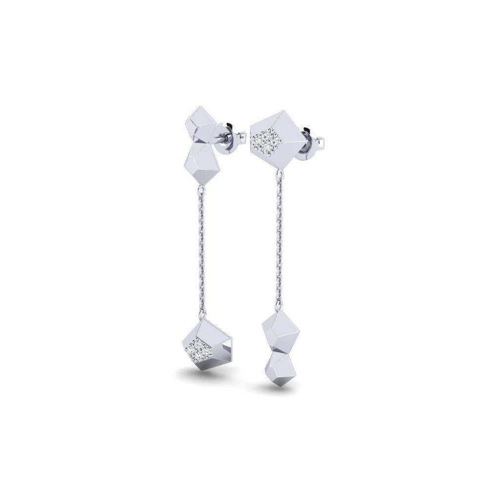 Paladio 950 Pendiente de mujer Molecule