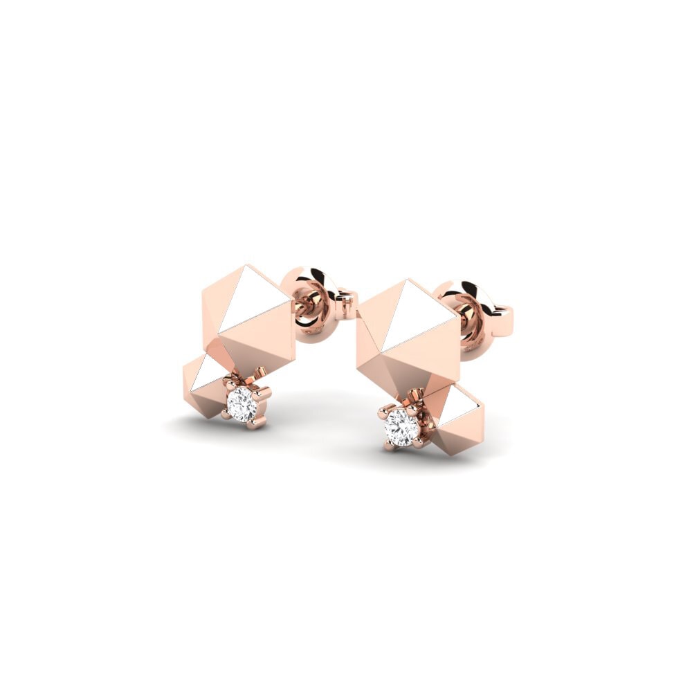 14k Oro Rosa Pendiente de mujer Pronseg