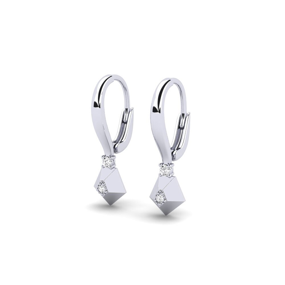Paladio 950 Pendiente de mujer Quartermoon