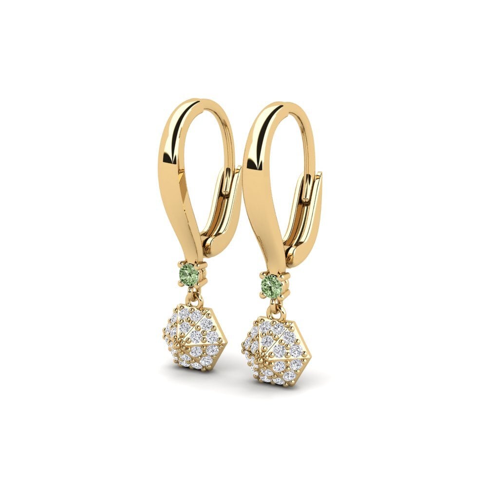 Grüner Diamant Damen ohrring Savienots