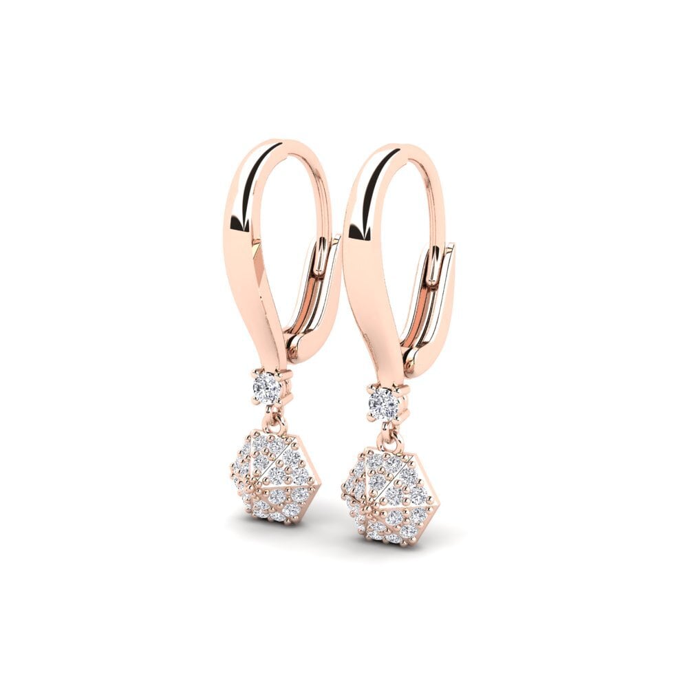 14k Rose Gold Women's Earring Savienots