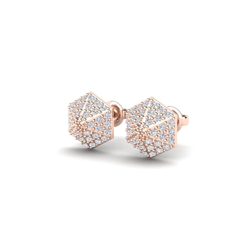 14k Rose Gold Women's Earring Xorti