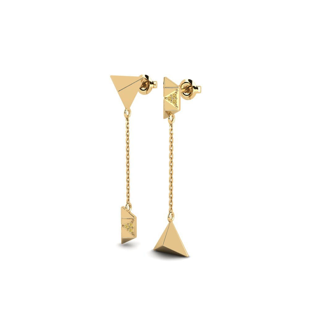 Yellow Diamond Women's Earring Bethwin