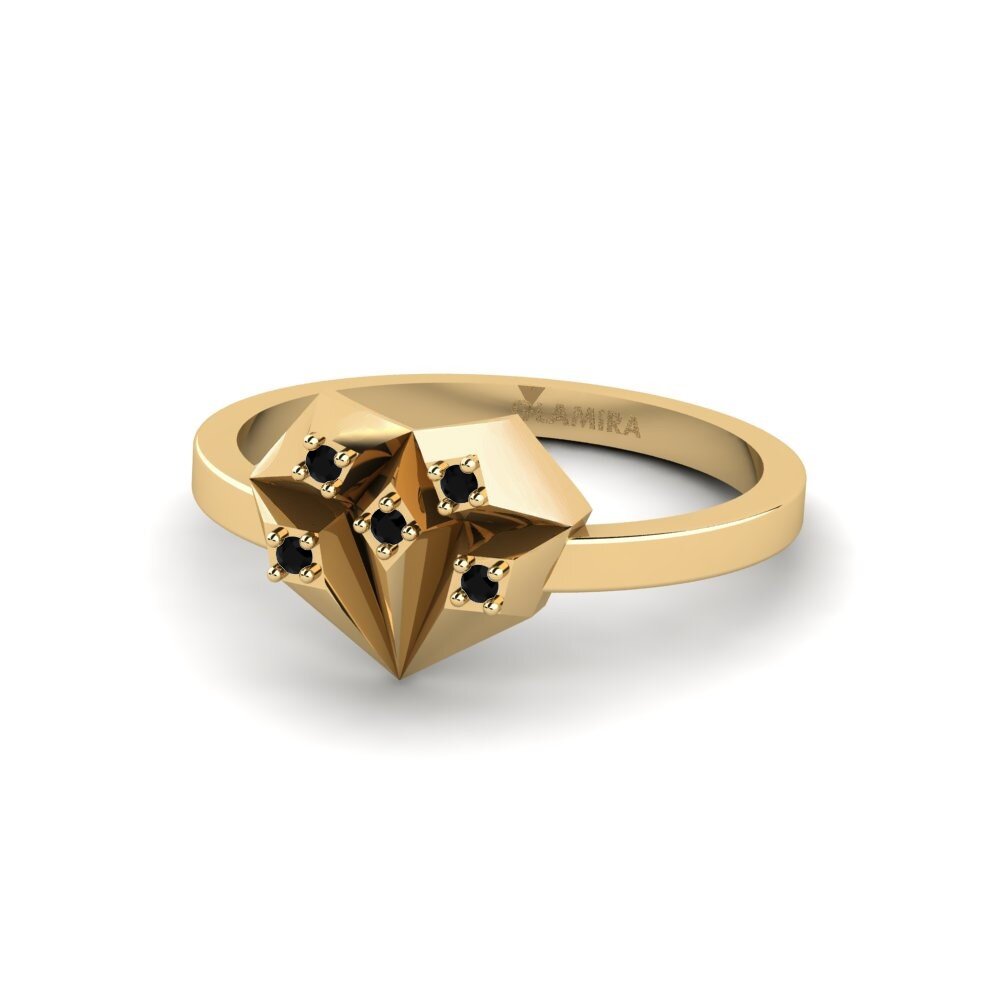 Zafiro negro Anillo Budva