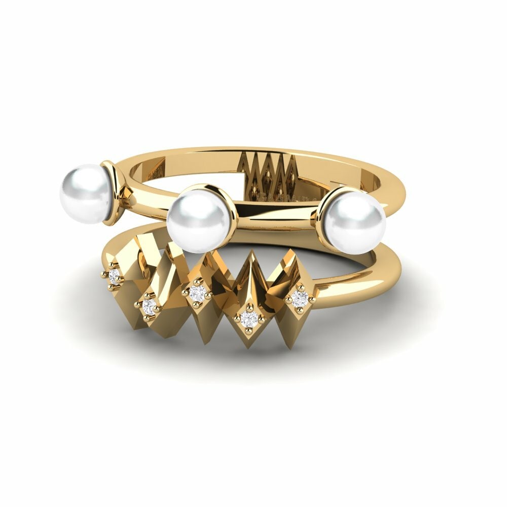 Saphir Blanc Bague Cavalla