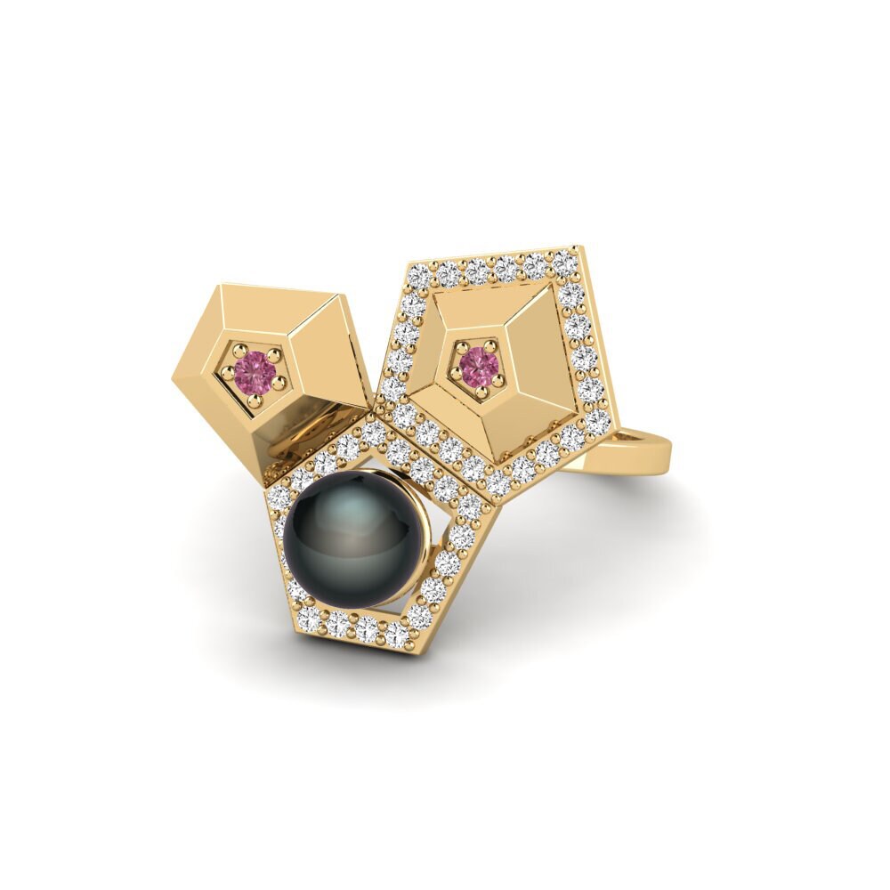 Granate Rhodolite Anillo Cosmicray