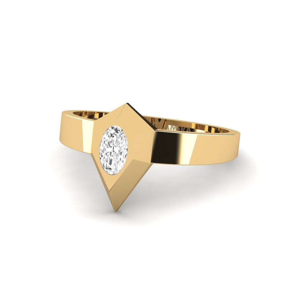 Saphir Blanc Bague Ganges