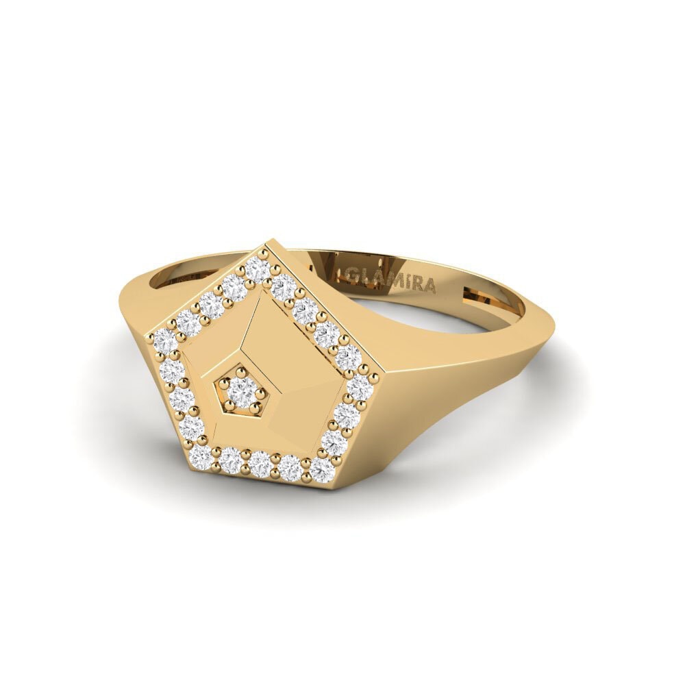 Saphir Blanc Bague Halosi