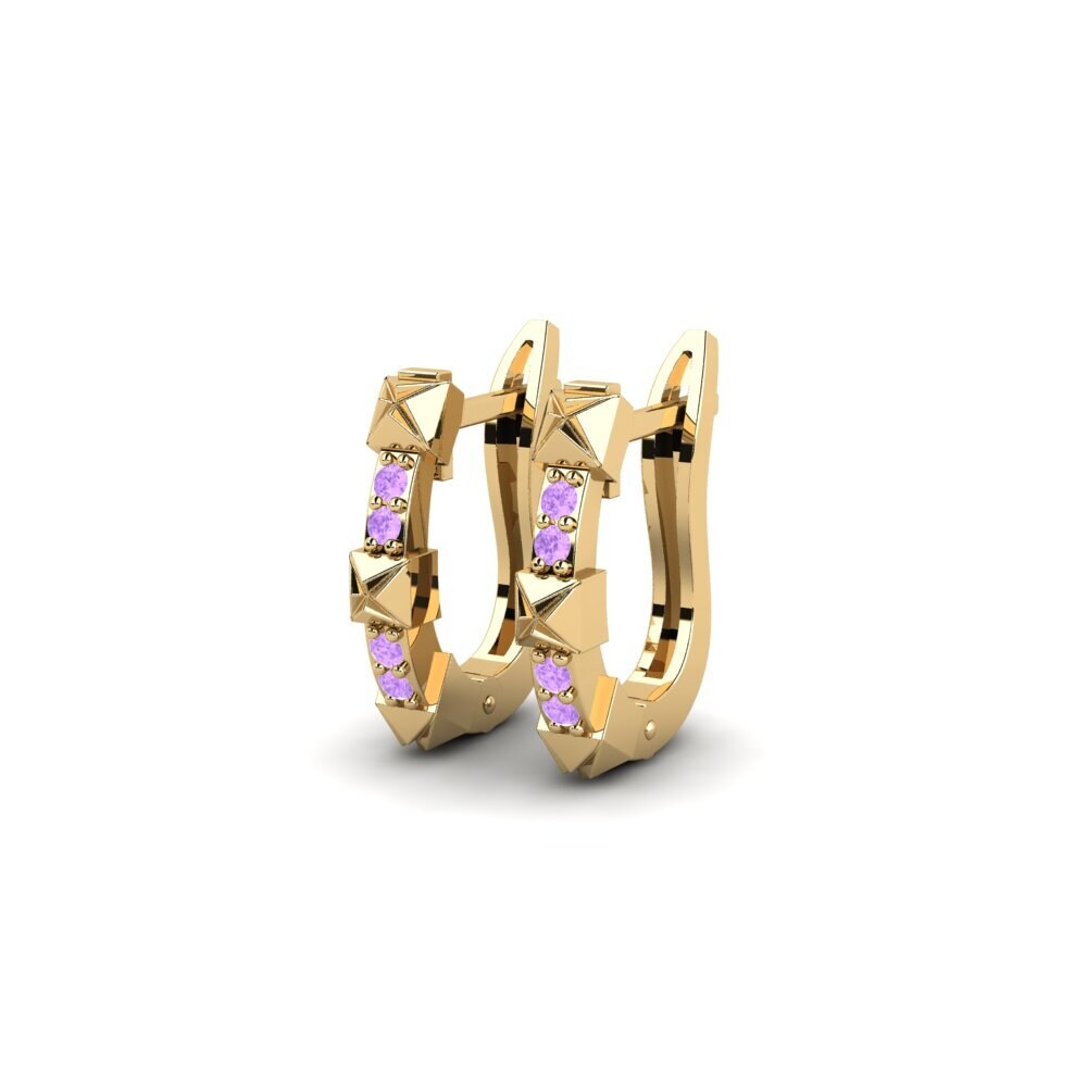 อเมทิสต์ Women's ต่างหู Khutlonne