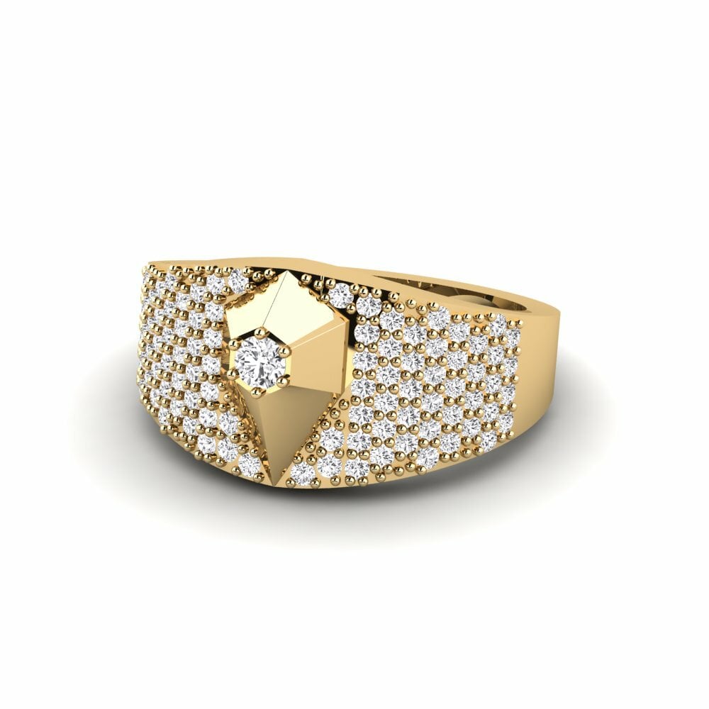 Saphir Blanc Bague Komoe