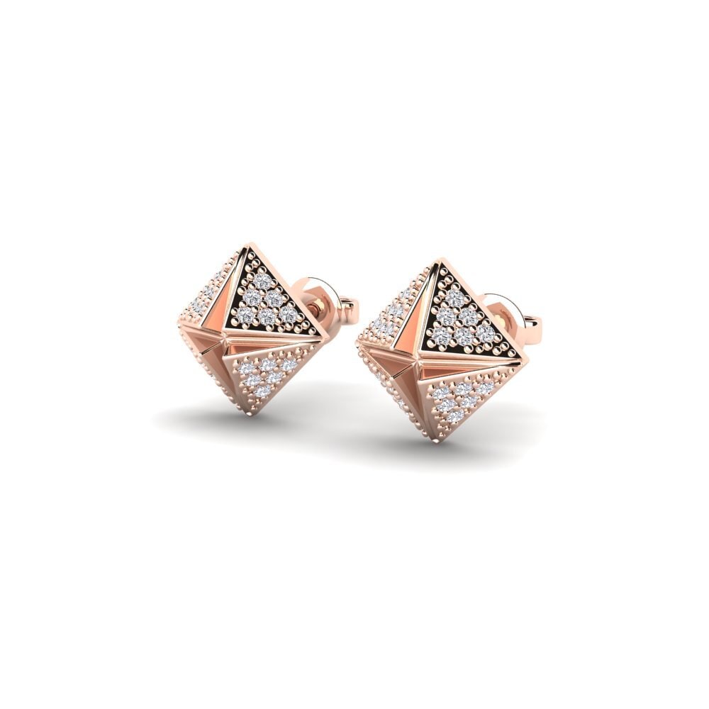 14k Rose Gold Women's Earring Moukh