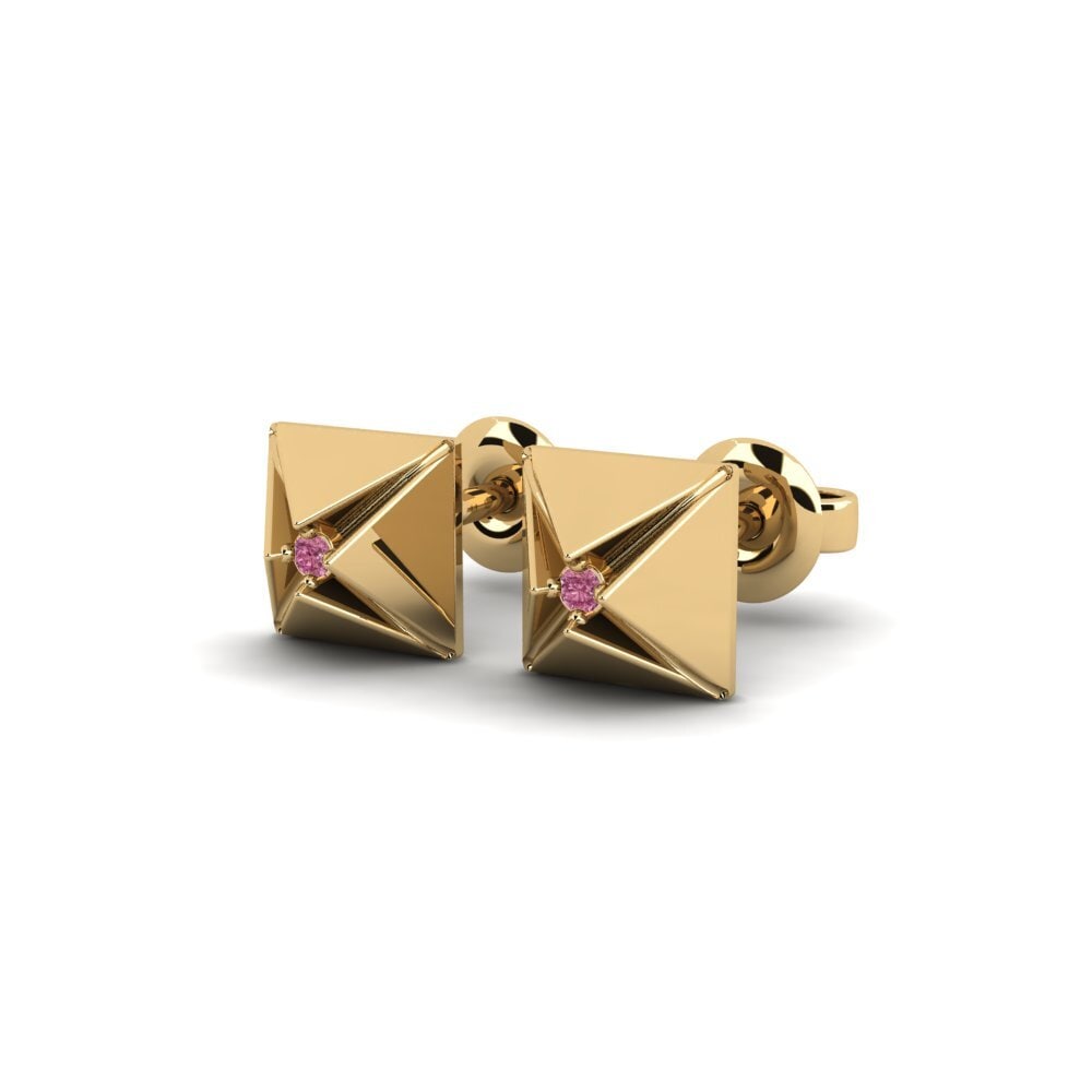 Granate Rhodolite Pendiente de mujer Quadrat