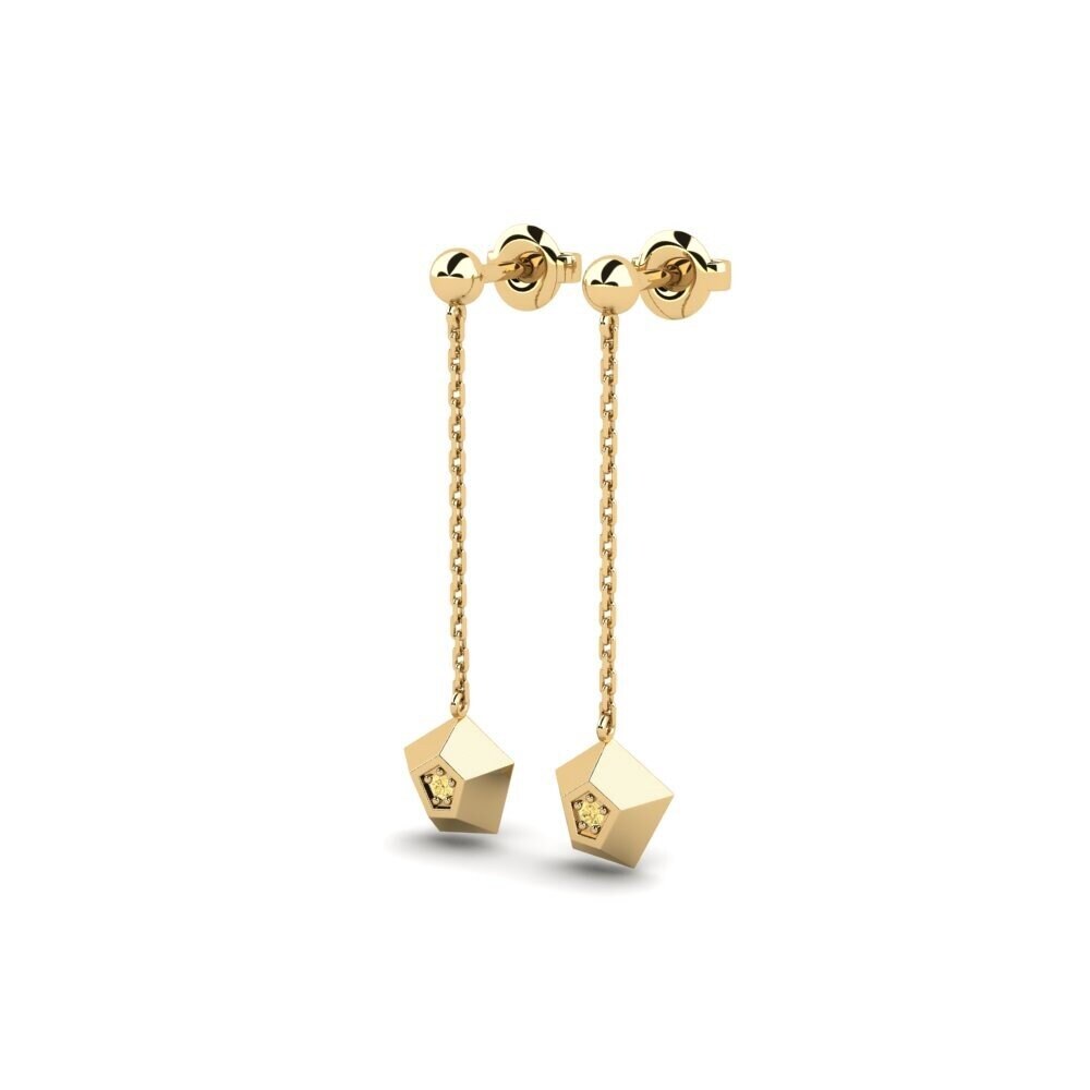 Yellow Diamond Women's Earring Uranus