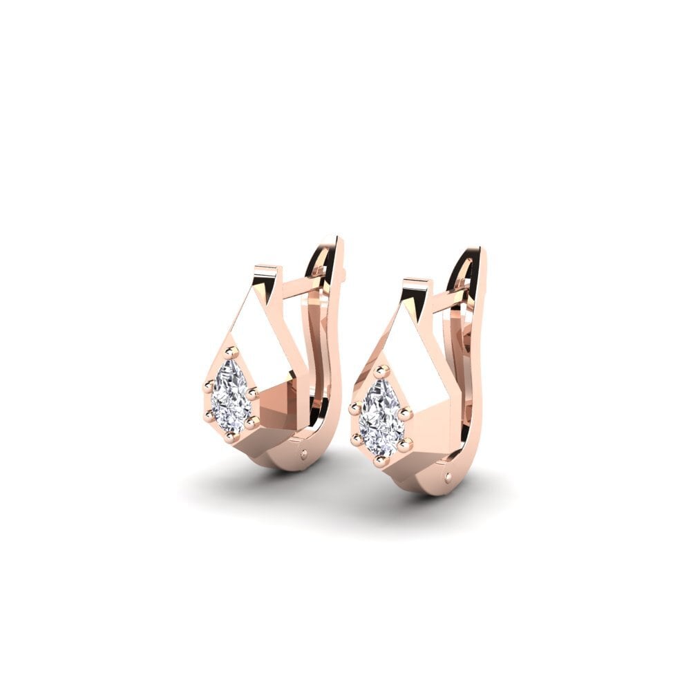 14k Rose Gold Women's Earring Derivier