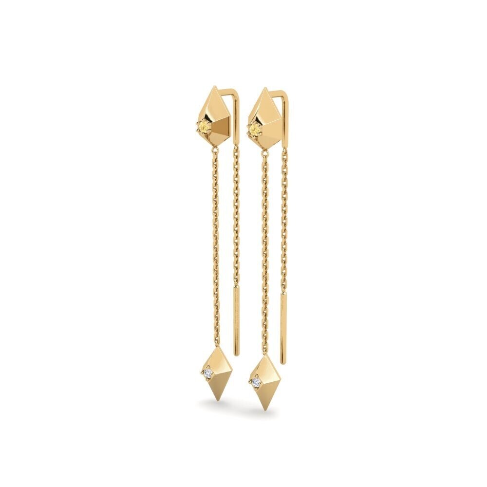 Yellow Diamond Women's Earring Hunyani