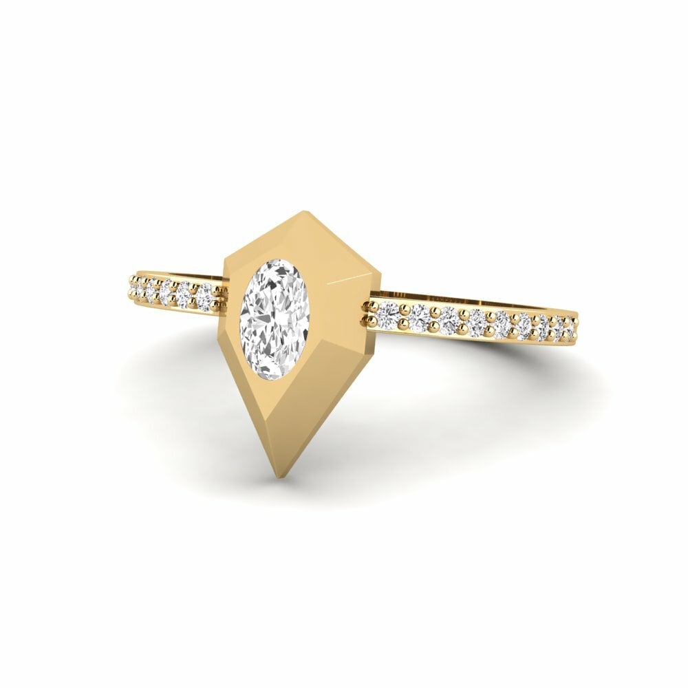 White sapphire Engagement Ring Jubba