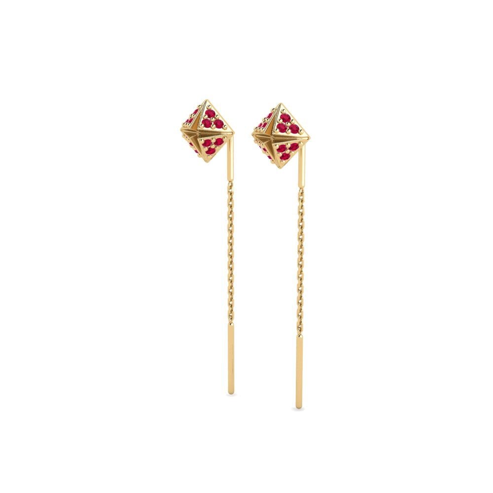 Ruby Women's Earring Kampas - A