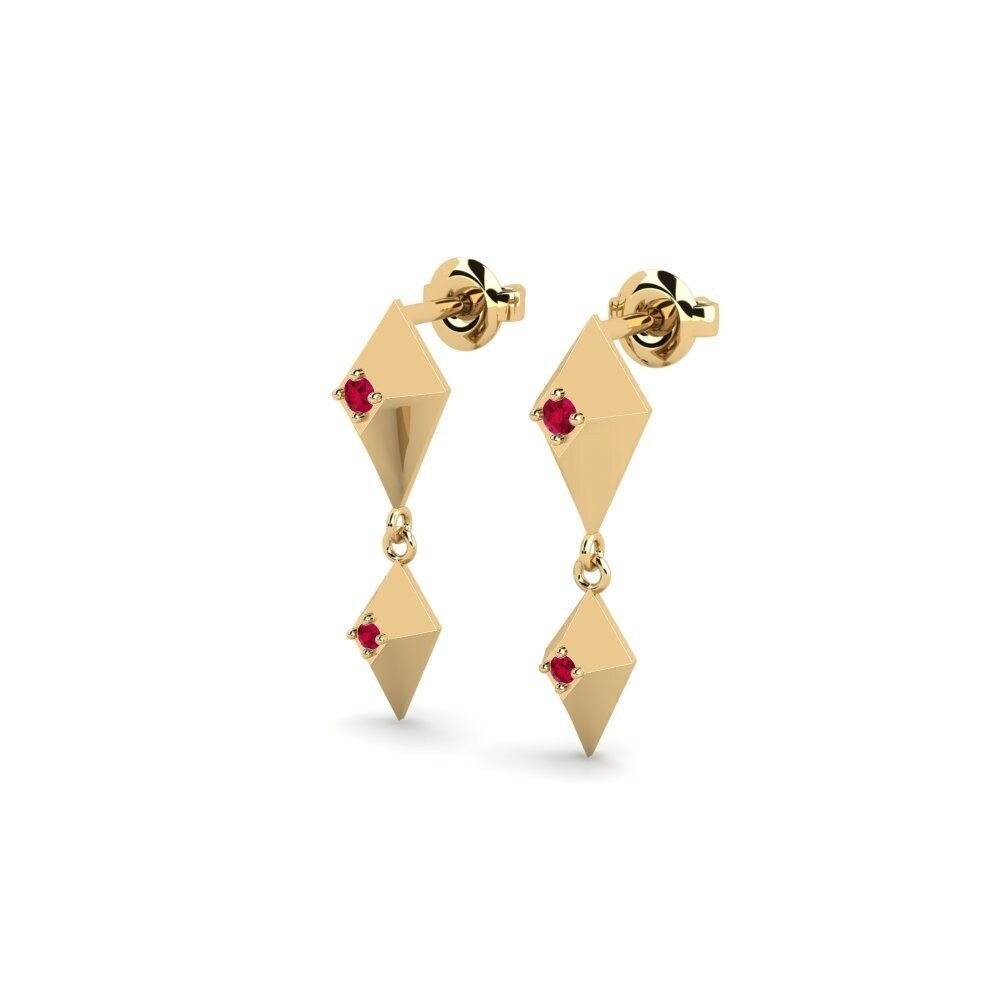 Rubis Boucle d'oreille femme Katsinali - B