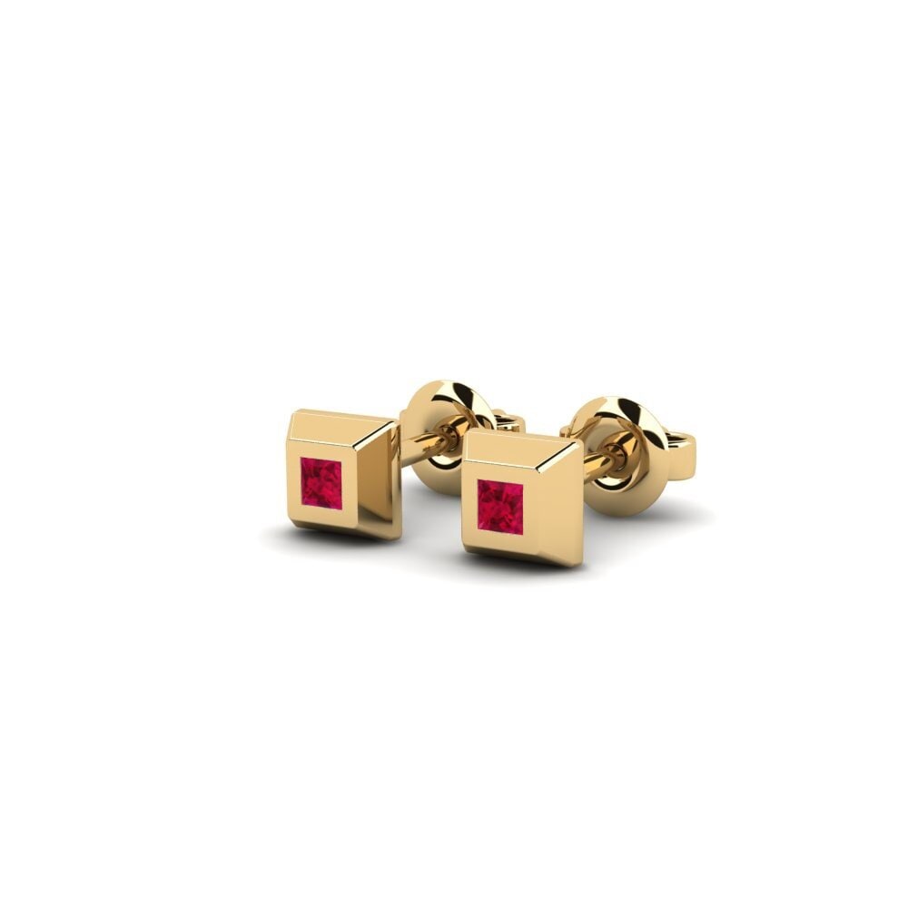 Rubis Boucle d'oreille femme Kihi