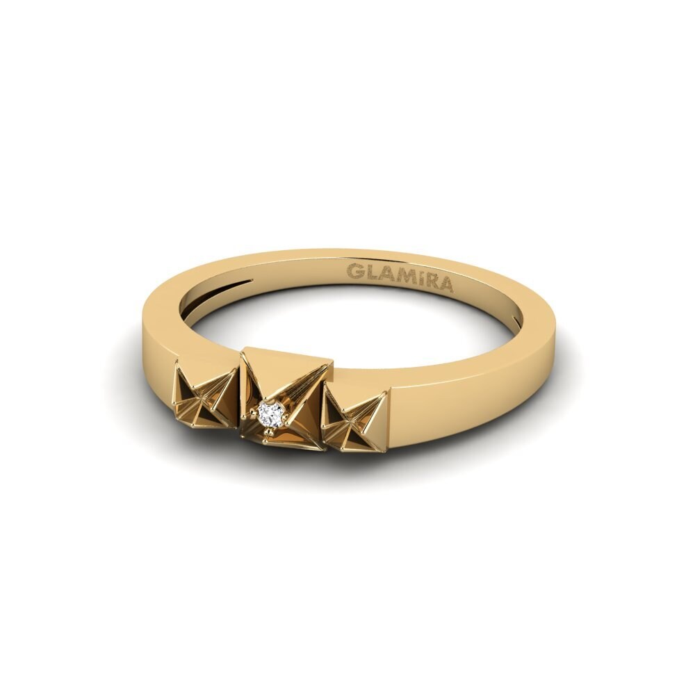 Moissanite Anel mindinho Kuchu