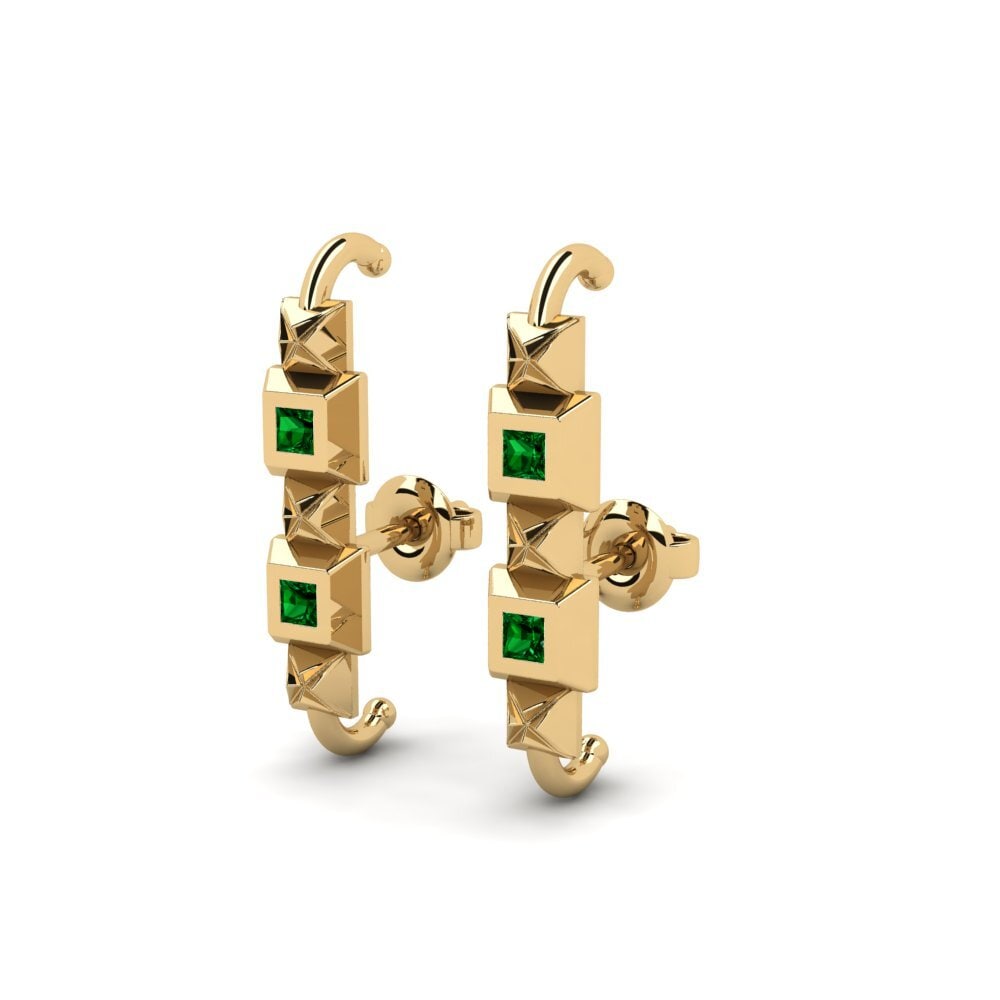 Green Zirconia Women's Earring Kwen