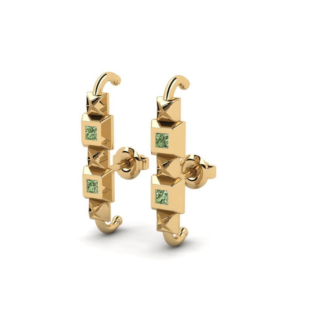 Diamante Verde Pendiente de mujer Kwen