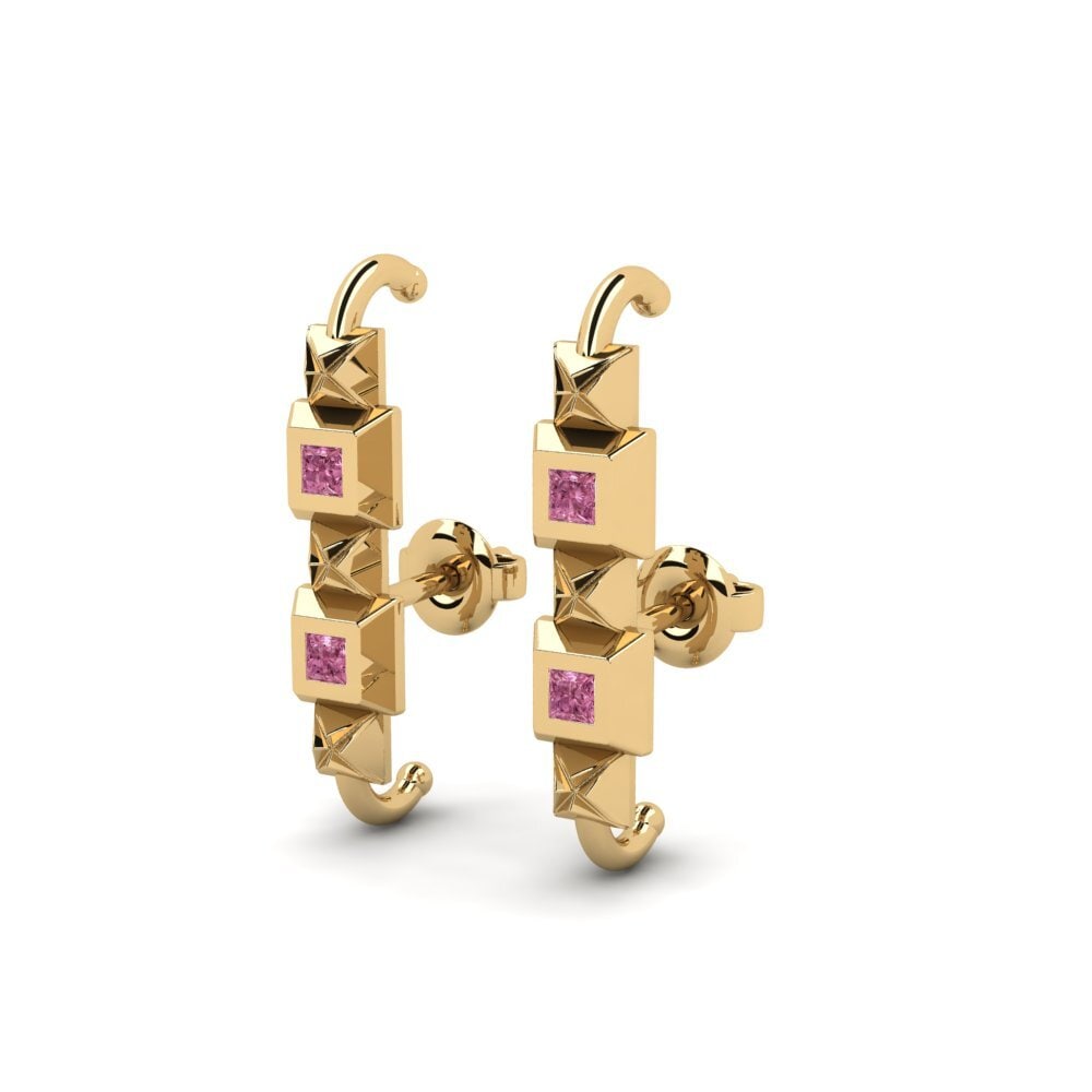 Rhodolite Garnet Women's Earring Kwen