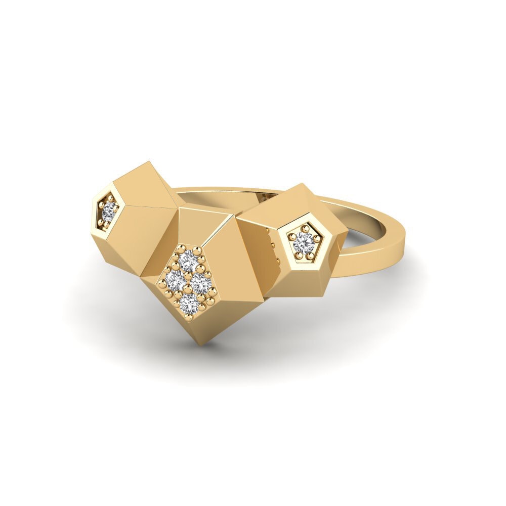 Saphir Blanc Bague Andronda