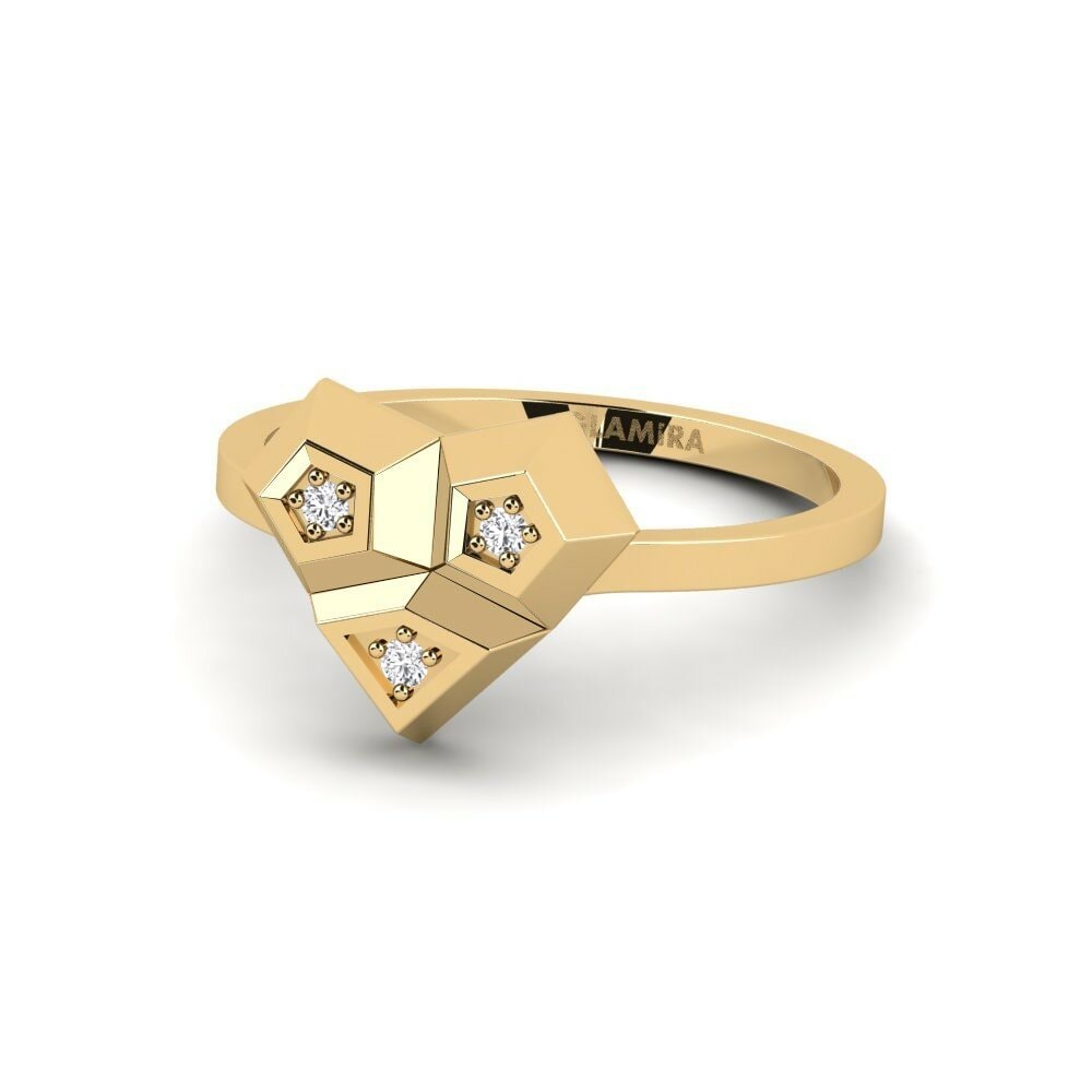 Saphir Blanc Bague Aronde