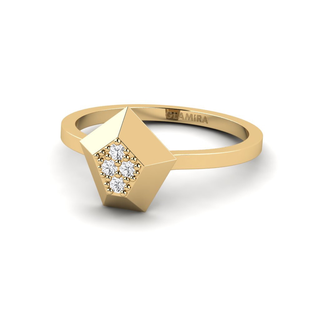 Saphir Blanc Bague Asteroidbelt