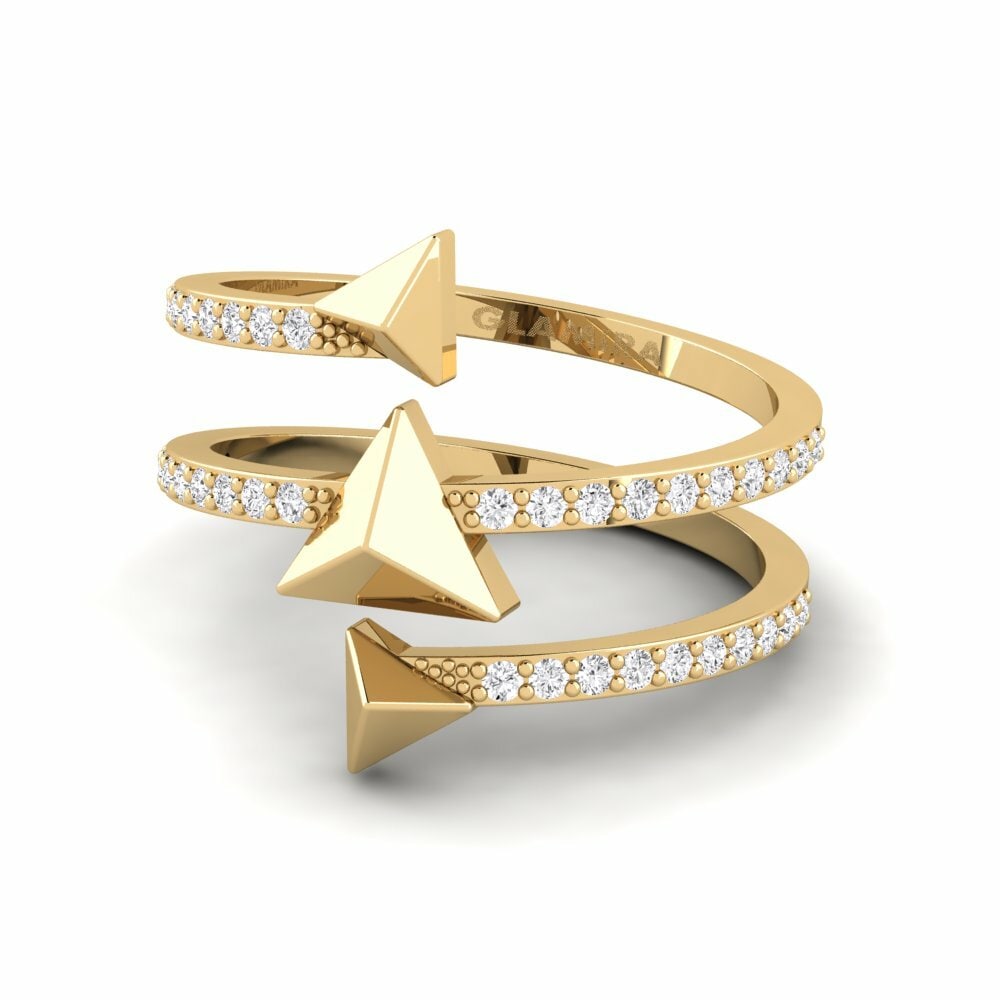 Saphir Blanc Bague Mission
