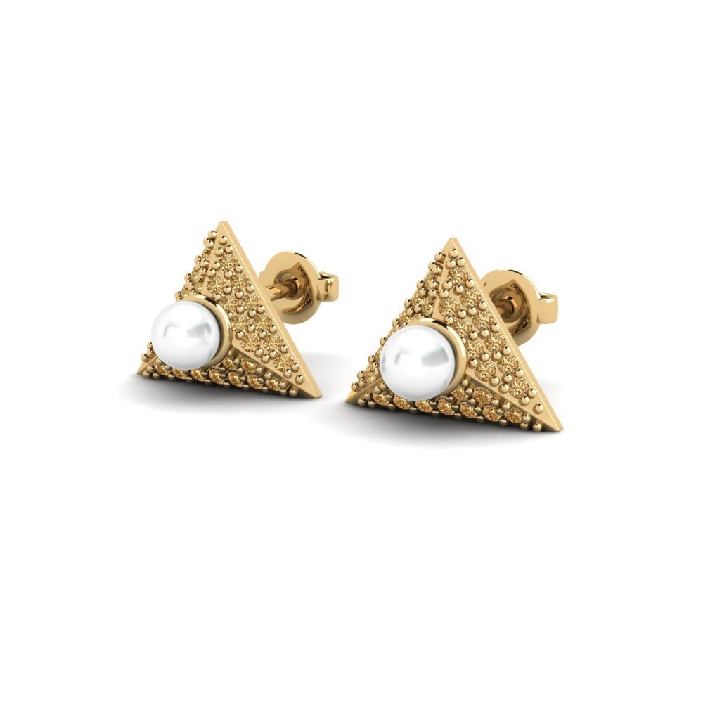 Brown Diamond Women's Earring Moravian