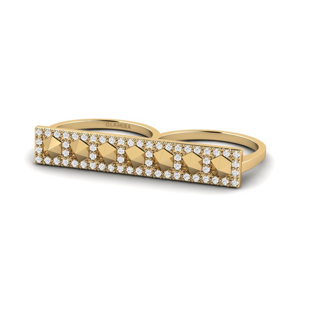 Saphir Blanc Bague Nivaju
