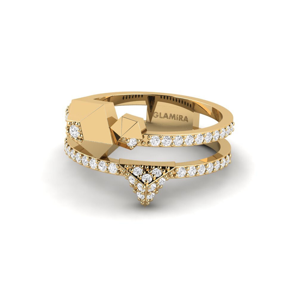 Saphir Blanc Bague Purdy