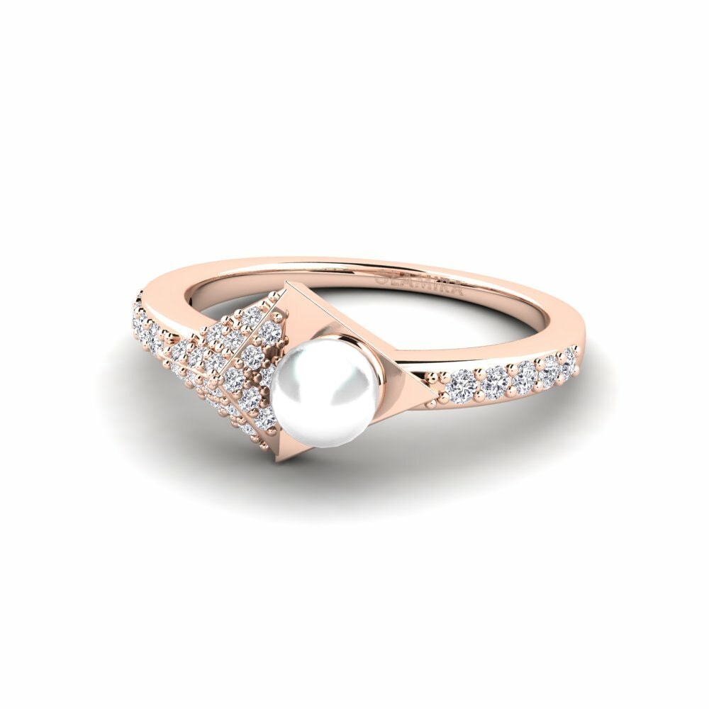 18ct Rose Gold Round Lab Grown Diamond Ring Vintners