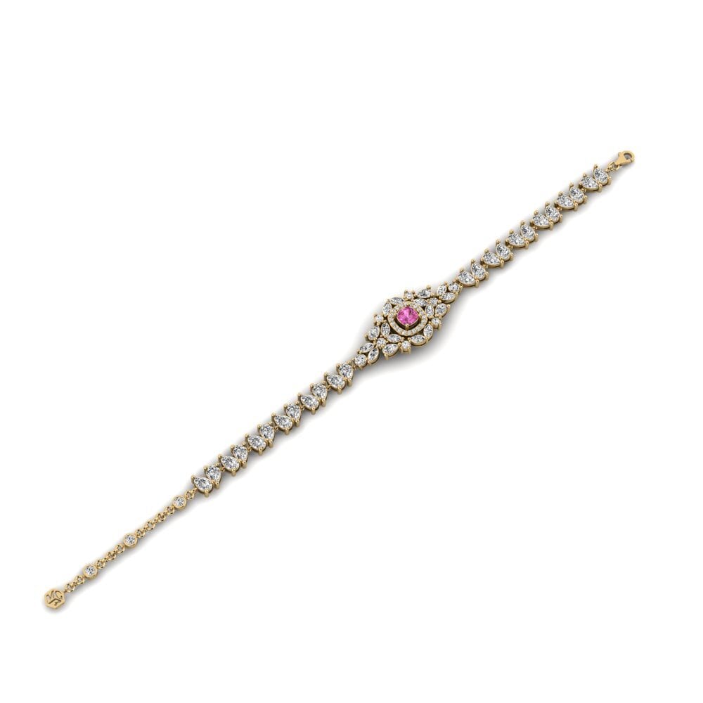 Topacio Rosa Pulsera de Mujer Alnair