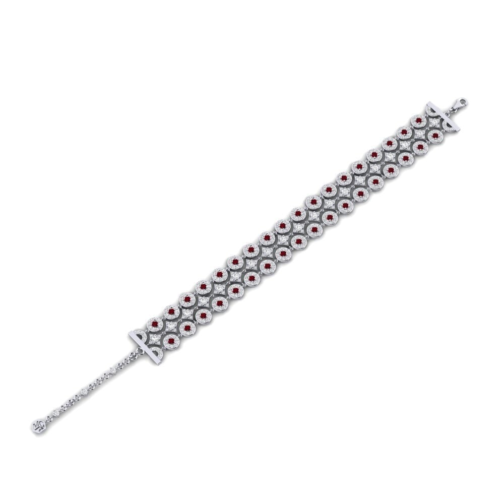 Rubí Pulsera de Mujer Beleuchtung
