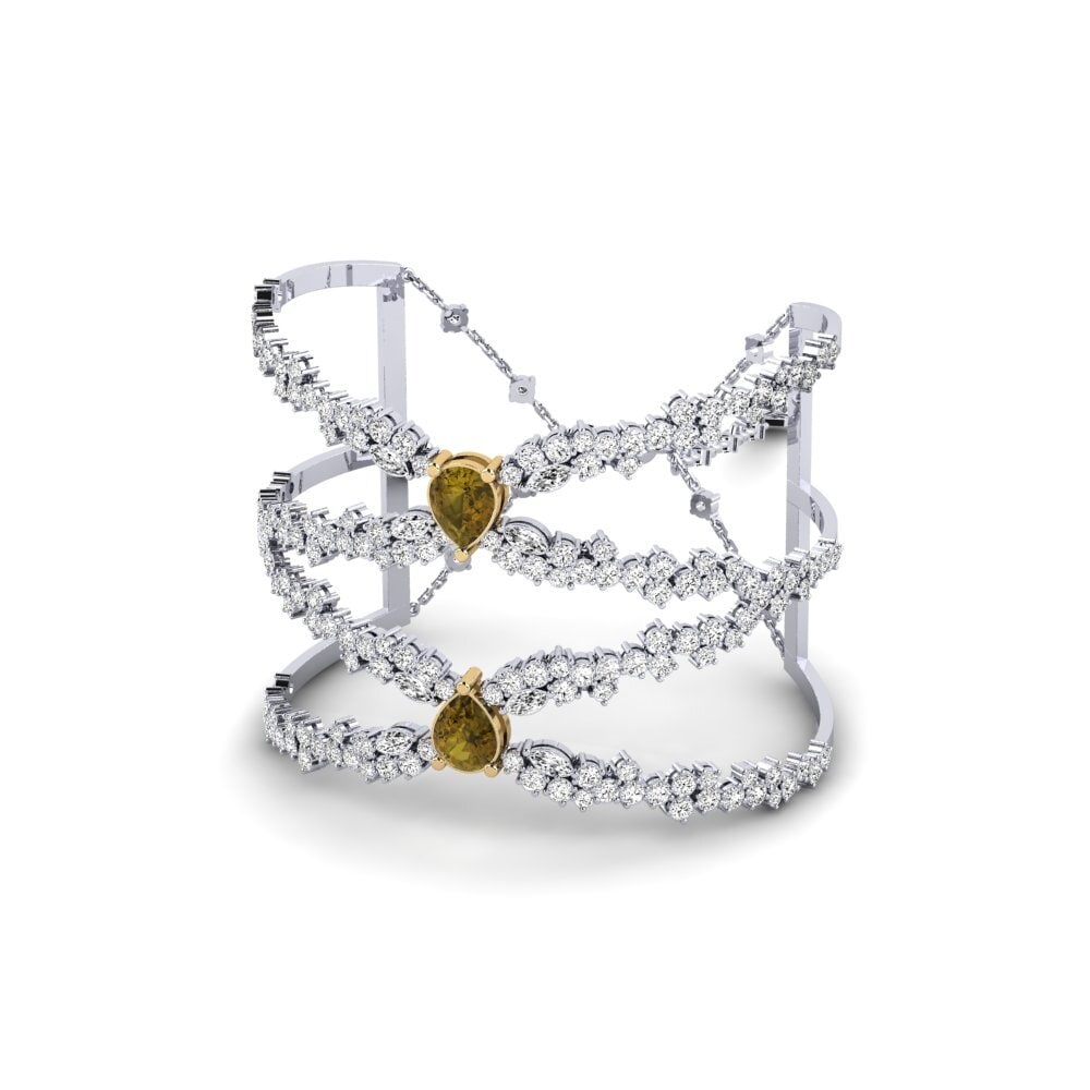 Circón Marrón Brazalete de mujer Brillando