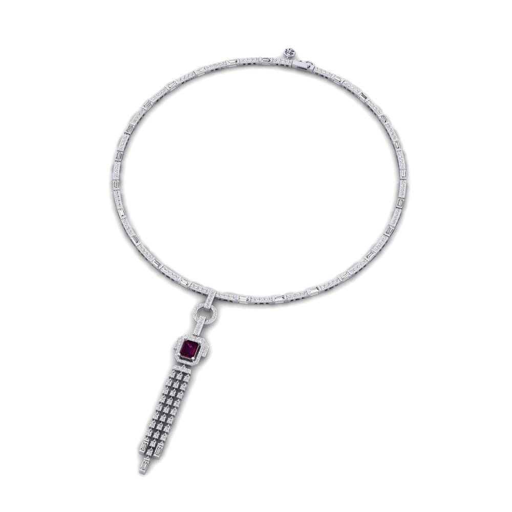 Granate Rhodolite Collar Esque