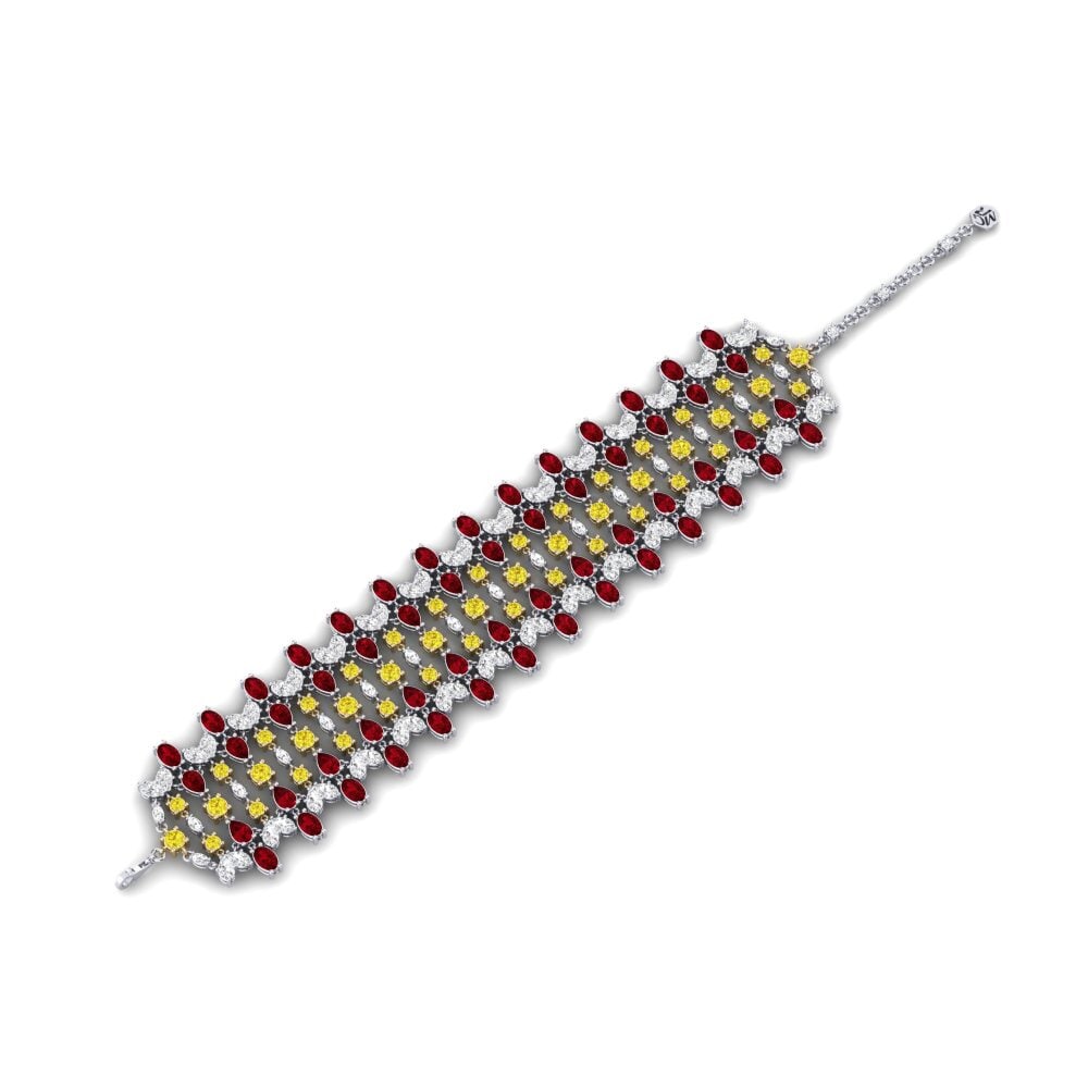 Circonita Roja Pulsera de Mujer Feny