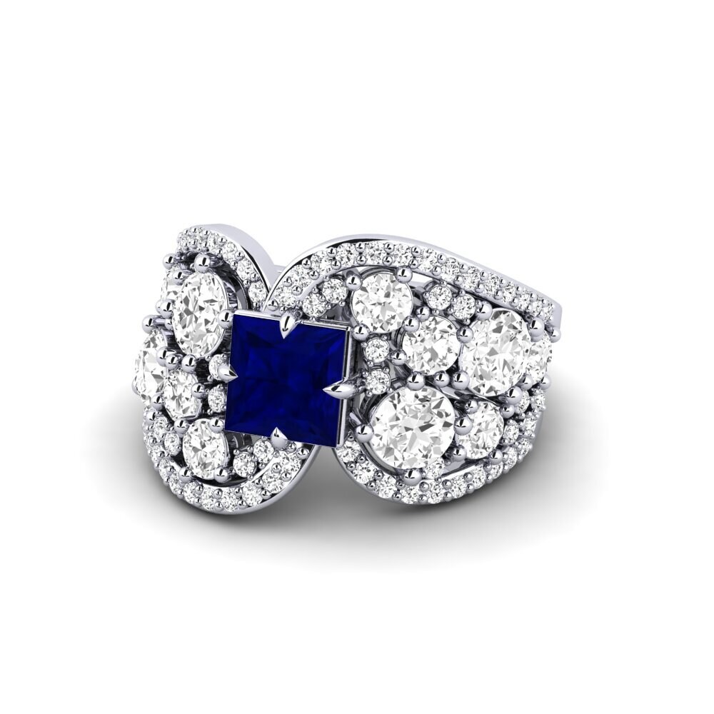 Zafiro Anillo Fluir