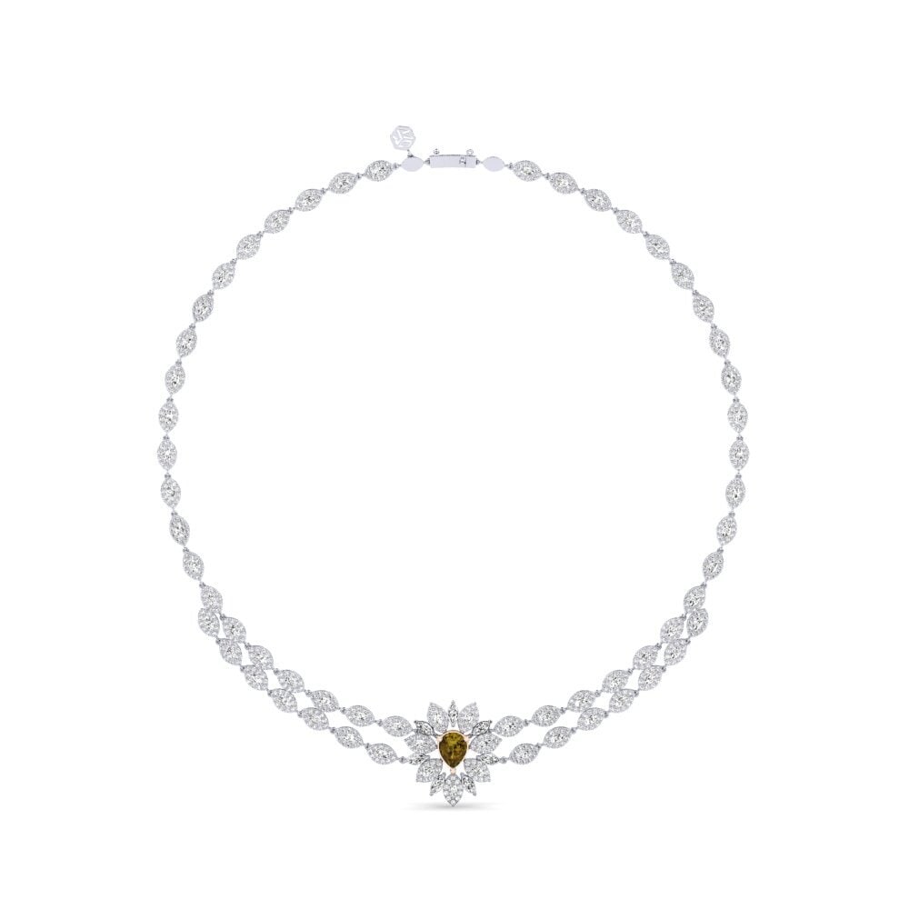 Circón Marrón Collar Flut