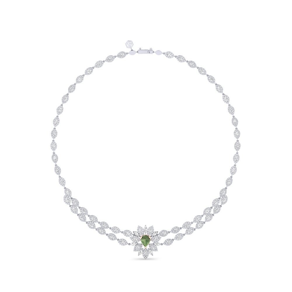 Zafiro Verde Collar Flut