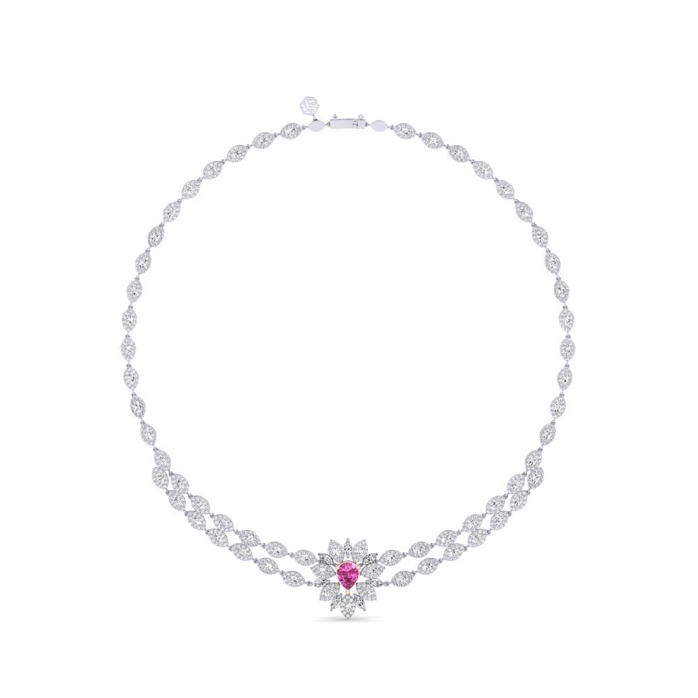 Topacio Rosa Collar Flut