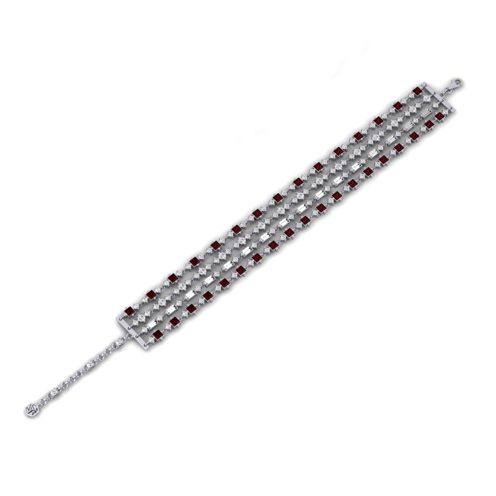 Granate Pulsera de Mujer Kuyenda