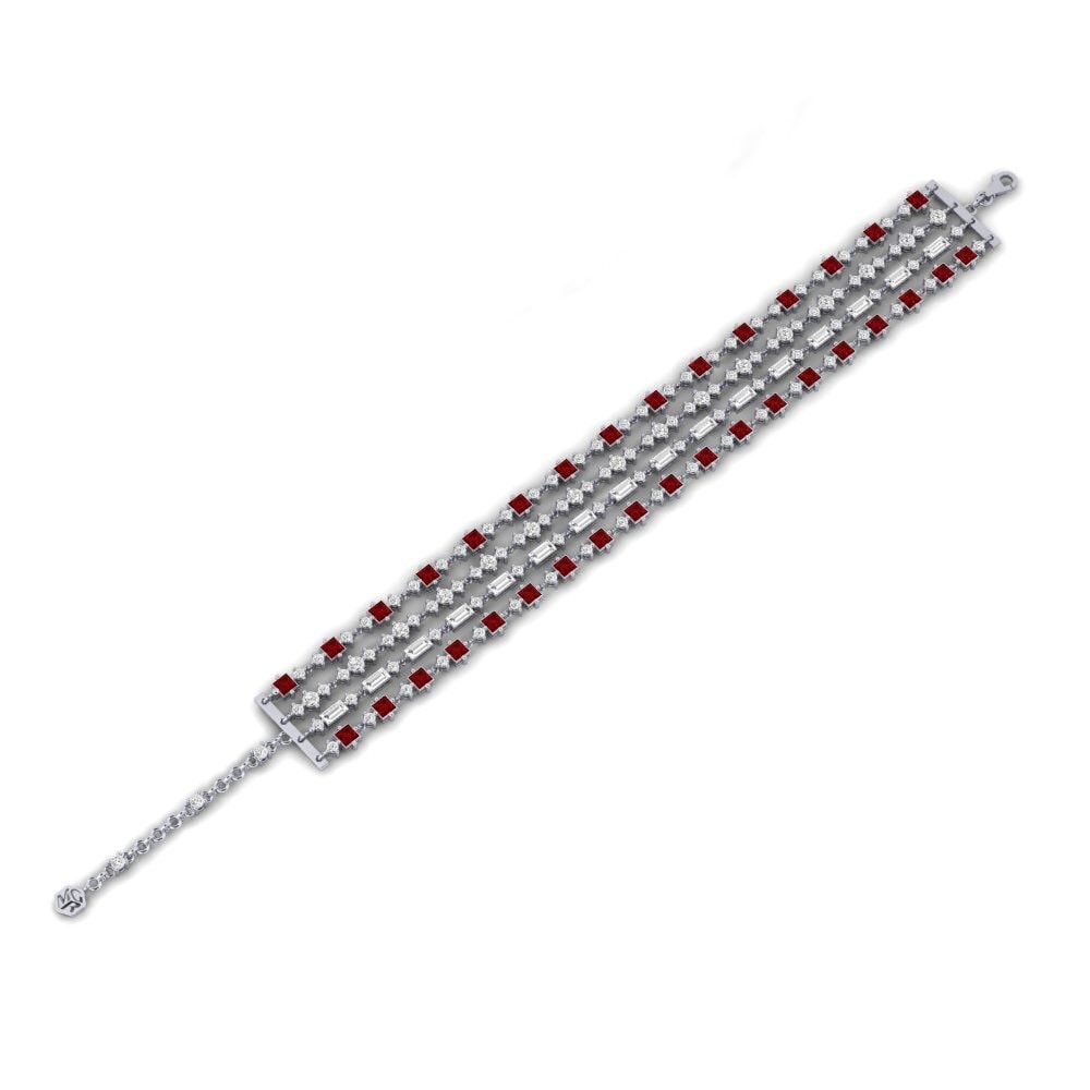 Circonita Roja Pulsera de Mujer Kuyenda
